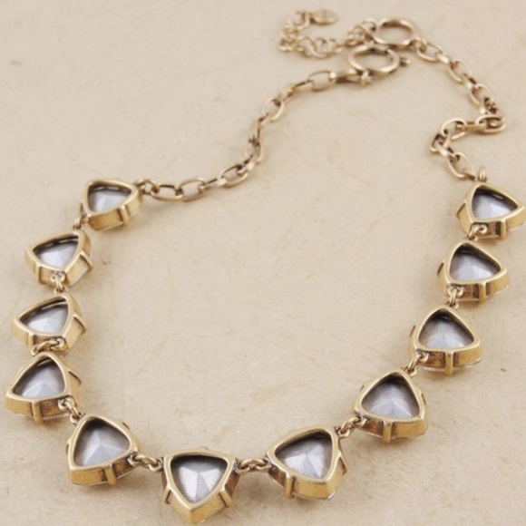 Rhinestone Layering Statement Gold Necklace - Picture 3 of 3